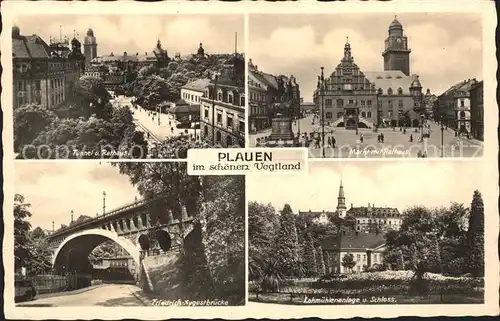 Plauen Vogtland Markt Rathaus Schloss Kat. Plauen