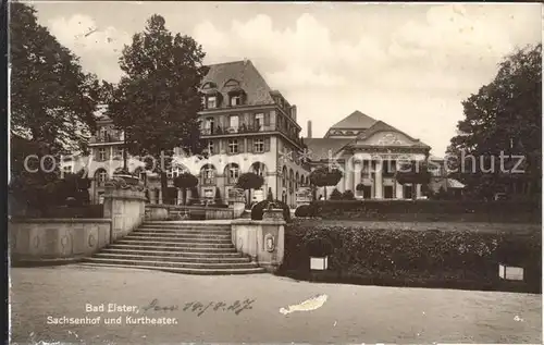 Bad Elster Sachsenhof und Kurtheater Kat. Bad Elster