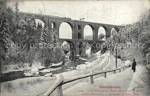 Plauen Vogtland Elstertalbruecke Kat. Plauen