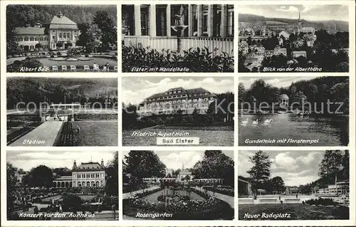 Bad Elster Gondelteich Badeplatz Kurhaus Stadion Kat. Bad Elster