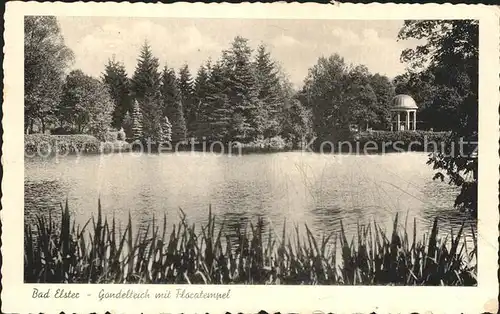 Bad Elster Gondelteich mit Floratempel Kat. Bad Elster