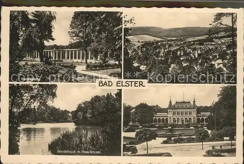 Bad Elster Kurhaus Gondelteich Floratempel Kat. Bad Elster