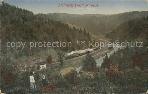 Jocketa Steinicht Eisenbahn Kat. Poehl Vogtland