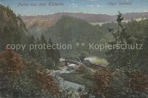 Jocketa Elstertal Eisenbahn Kat. Poehl Vogtland