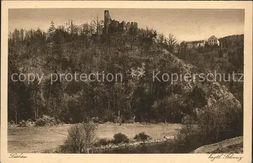 Liebau Poehl Vogtland Ruine Kat. Poehl Vogtland