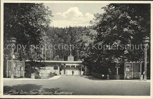 Bad Elster Neuer Badeplatz Haupteingang Kat. Bad Elster