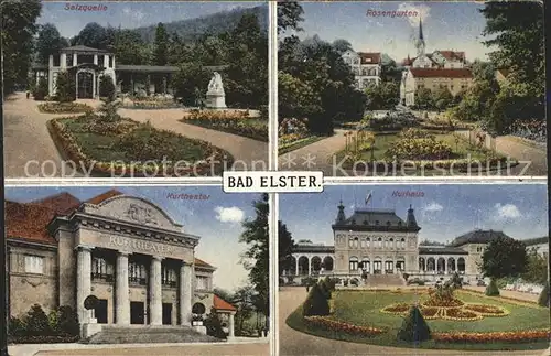 Bad Elster Kurhaus Rosengarten Kurtheater Kat. Bad Elster