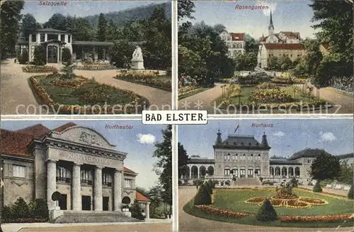 Bad Elster Kurhaus Kurtheater Salzquelle Kat. Bad Elster