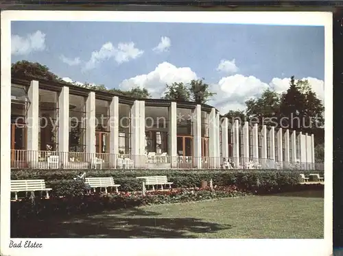 Bad Elster Wandelhalle Konzert  und Badeplatz Kat. Bad Elster