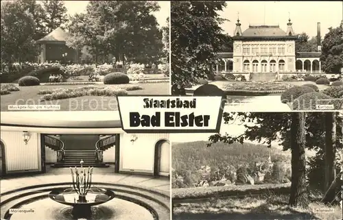 Bad Elster Musikpavillon Kurhaus Marienquelle Teilansicht Kat. Bad Elster