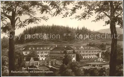 Bad Brambach Radiumhotel mit Erweiterungsbau Kat. Bad Brambach