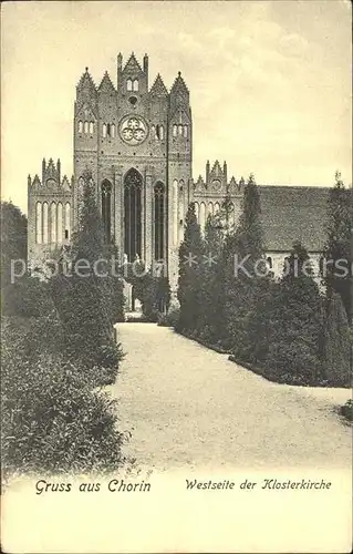 Chorin Klosterkirche Westseite Kat. Chorin