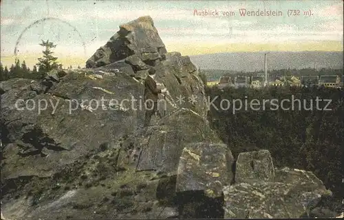 Falkenstein Vogtland Blick vom Wendelstein Kat. Falkenstein Vogtland