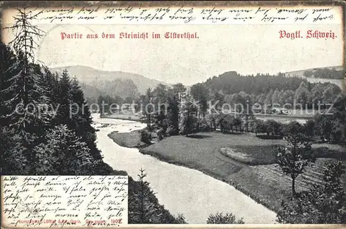 Steinicht Partie im Elsterthal Kat. Greiz