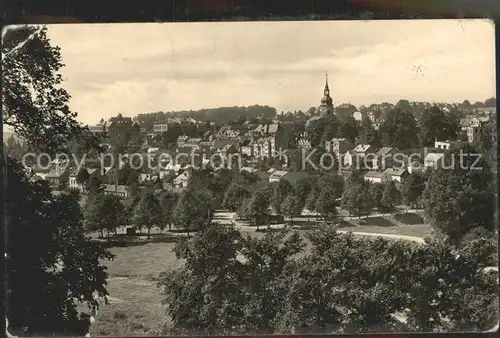 Treuen Stadtblick Kat. Treuen Vogtland