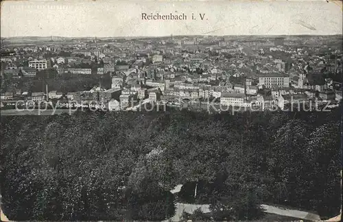 Reichenbach Vogtland Totalansicht Kat. Reichenbach