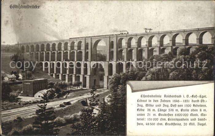 Reichenbach Vogtland Goeltzschtalbruecke Viadukt Eisenbahnlinie