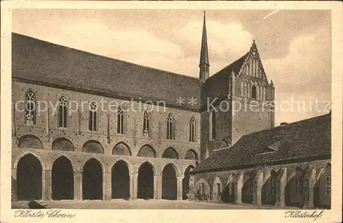 Chorin Kloster Klosterhof Kupfertiefdruck Kat. Chorin