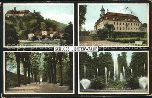 Lichtenwalde Sachsen Schloss Park Springbrunnen / Niederwiesa /Mittelsachsen LKR