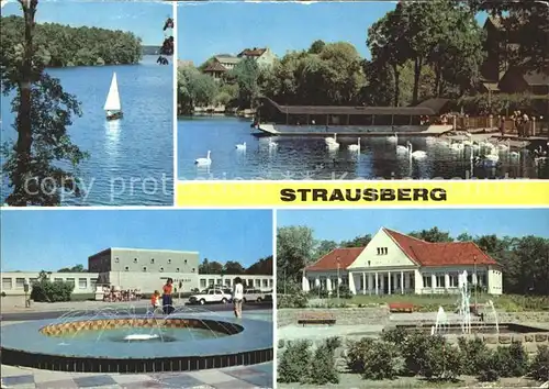 Strausberg Brandenburg Straussee Haus der NVA Klub am See Park der Solidaritaet Kat. Strausberg