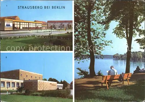 Strausberg Brandenburg Kaufhalle Klub am See Straussee Kat. Strausberg