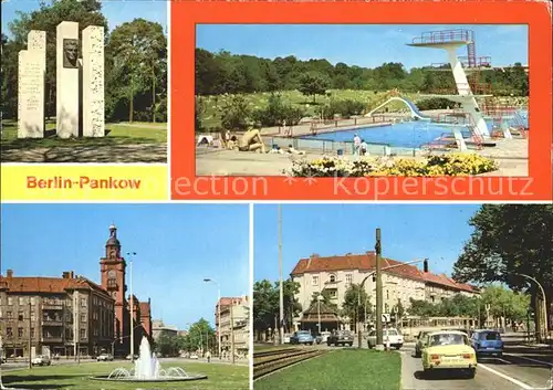 Pankow Denkmal Buergerpark Freibad Johannes R Becher Strasse Vinetastrasse Kat. Berlin