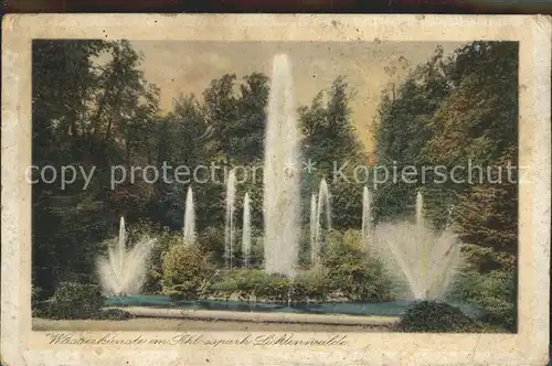 Lichtenwalde Sachsen Wasserkunst im Schlosspark / Niederwiesa /Mittelsachsen LKR