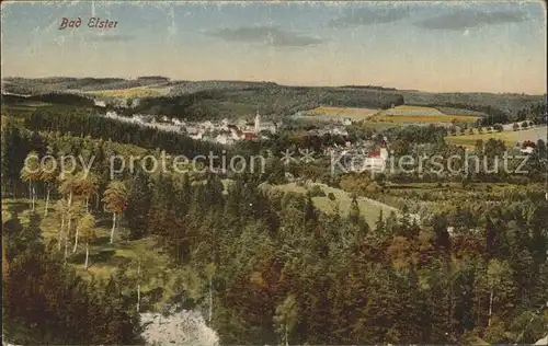 Bad Elster Panorama Stempel Wollmann Sammlung 1899 Kat. Bad Elster