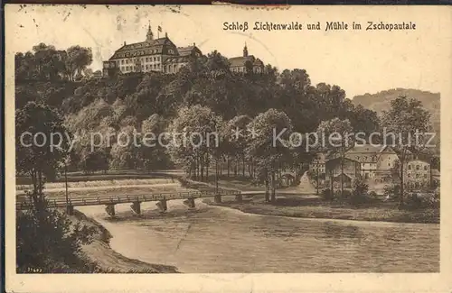 Lichtenwalde Sachsen Schloss und Muehle Zschopautal / Niederwiesa /Mittelsachsen LKR