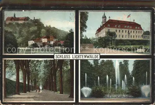 Lichtenwalde Sachsen Schloss Wasserspiele Baumallee / Niederwiesa /Mittelsachsen LKR