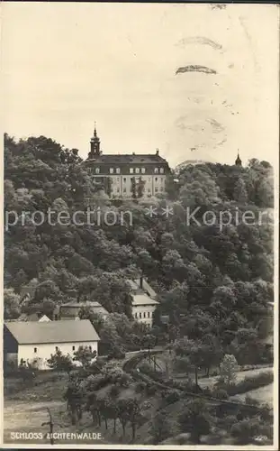 Lichtenwalde Sachsen Schloss im Zschopautal Eisenbahn / Niederwiesa /Mittelsachsen LKR