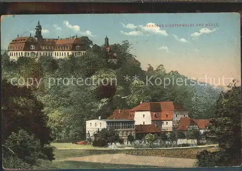 Lichtenwalde Sachsen Schloss und Muehle Zschopautal / Niederwiesa /Mittelsachsen LKR