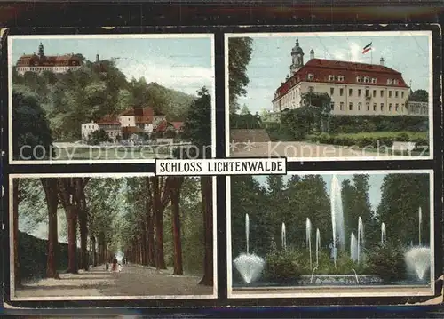 Lichtenwalde Sachsen Schloss Wasserkuenste Baumallee / Niederwiesa /Mittelsachsen LKR