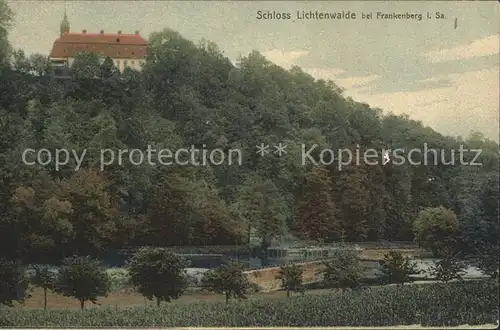 Lichtenwalde Sachsen Schloss Partie an der Zschopau / Niederwiesa /Mittelsachsen LKR