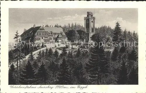 Auersberg Wildenthal Unterkunftshaus Aussichtsturm Erzgebirge Kat. Eibenstock