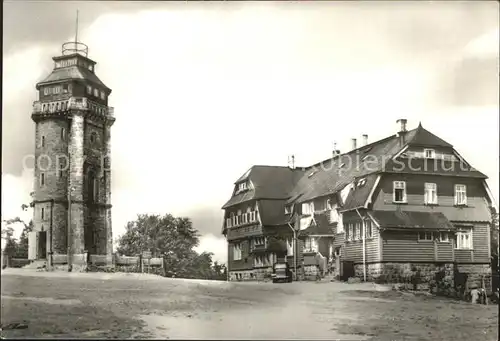 Auersberg Wildenthal Turm und Berghaus Kat. Eibenstock