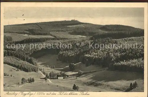 Auersberg Wildenthal Panorama Tal der kleinen Bockau Kat. Eibenstock