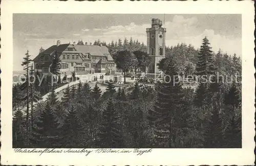 Auersberg Wildenthal Aussichtsturm Unterkunftshaus Kat. Eibenstock