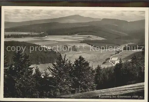 Auersberg Wildenthal Panorama Erzgebirge Kat. Eibenstock