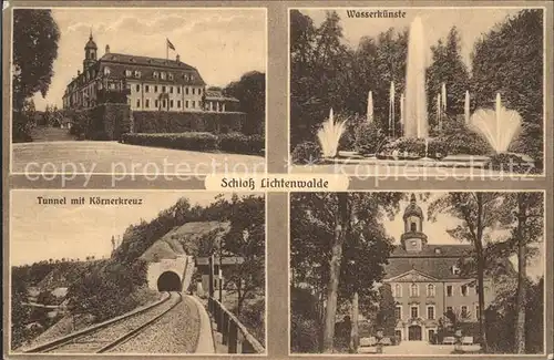 Lichtenwalde Sachsen Schloss Wasserkuenste Zschopautal Eisenbahn Tunnel Koernerkreuz / Niederwiesa /Mittelsachsen LKR