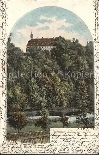 Lichtenwalde Sachsen Schloss im Zschopautal Wehr / Niederwiesa /Mittelsachsen LKR
