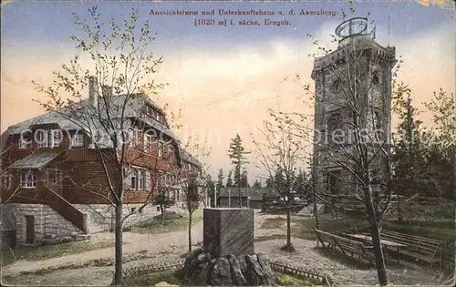 Auersberg Wildenthal Aussichtsturm Unterkunftshaus Kat. Eibenstock