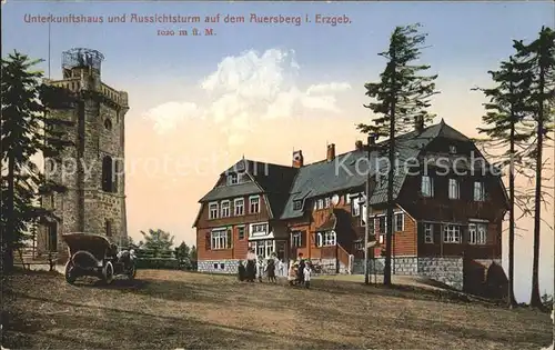 Auersberg Wildenthal Aussichtsturm Unterkunftshaus Kat. Eibenstock