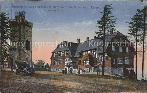 Auersberg Wildenthal Aussichtsturm Unterkunftshaus Kat. Eibenstock