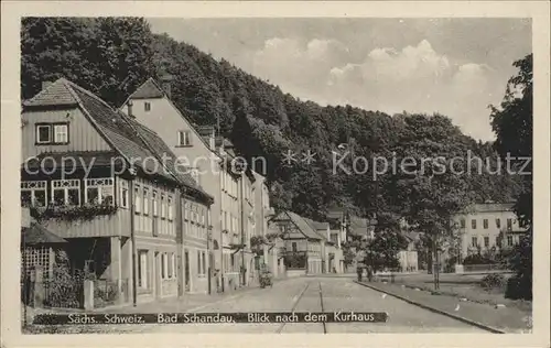 Bad Schandau Blick nach dem Kurhaus Kat. Bad Schandau