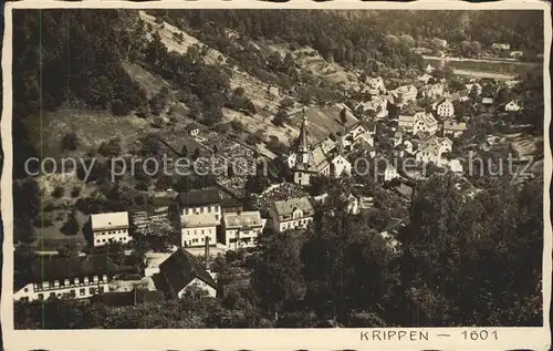 Krippen Bad Schandau Blick ins Tal Kat. Bad Schandau