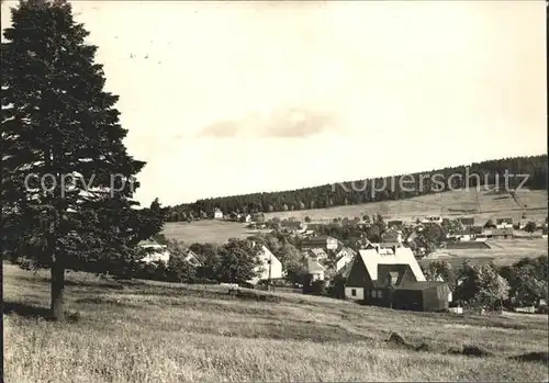 Carlsfeld Erzgebirge Ortsansicht Kat. Eibenstock