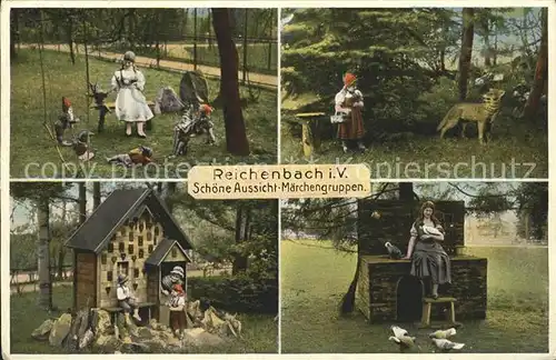 Reichenbach Vogtland Schoene Aussicht Maerchengruppen Kat. Reichenbach