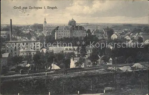 Zschopau Teilansicht Kat. Zschopau