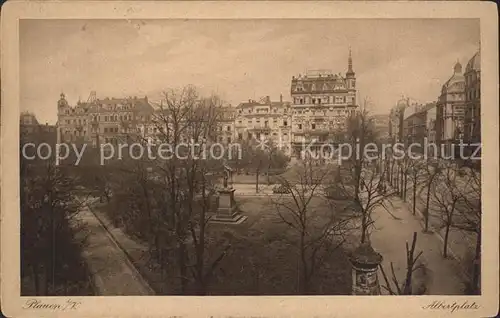 Plauen Vogtland Albertplatz Kat. Plauen